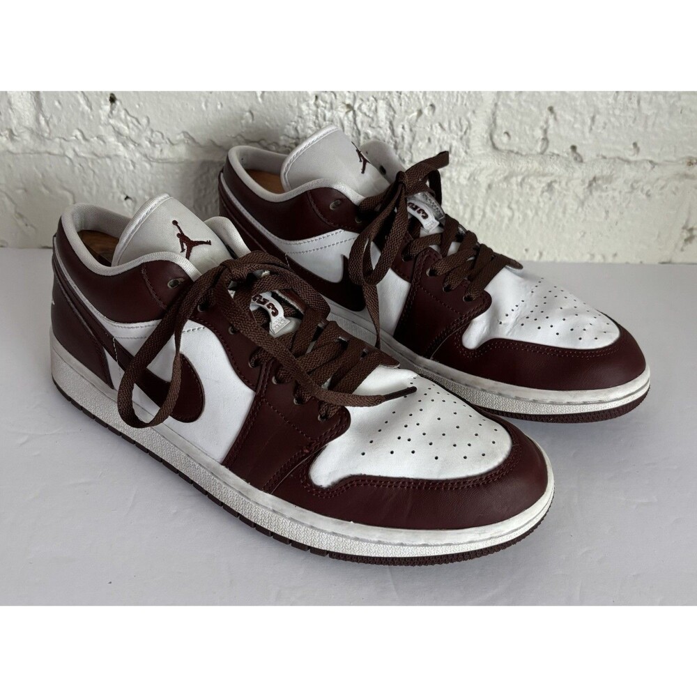Nike Air Jordan 1 Panda Womens 11 Men 9.5 Low White Brown Bronze Eclipse EU 43